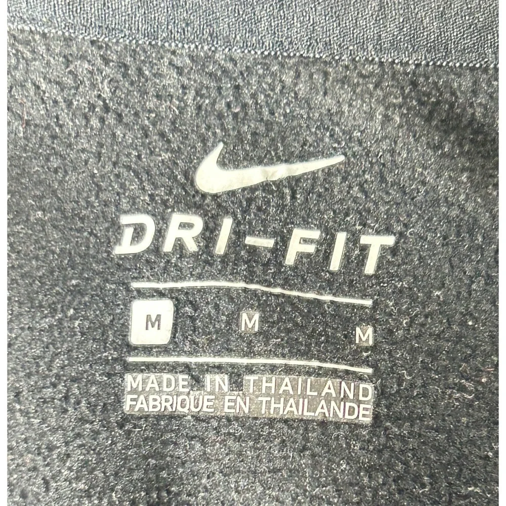 Nike Dri-Fit Full Zip Hoodie Kids Medium Black Performance Sweatshirt 872691-010